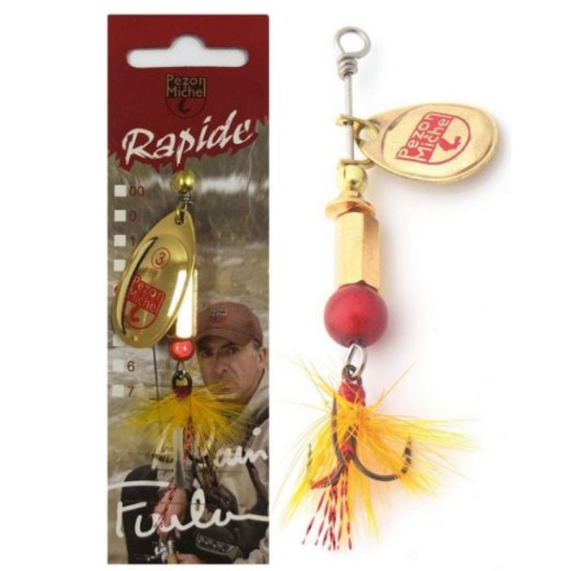 Pezon & Michel - Cuiller Rapide Spinner with Fly №2