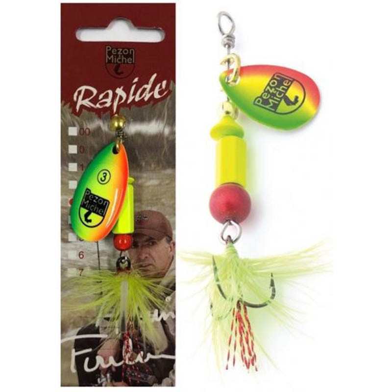 Pezon & Michel - Cuiller Rapide Spinner with Fly №2