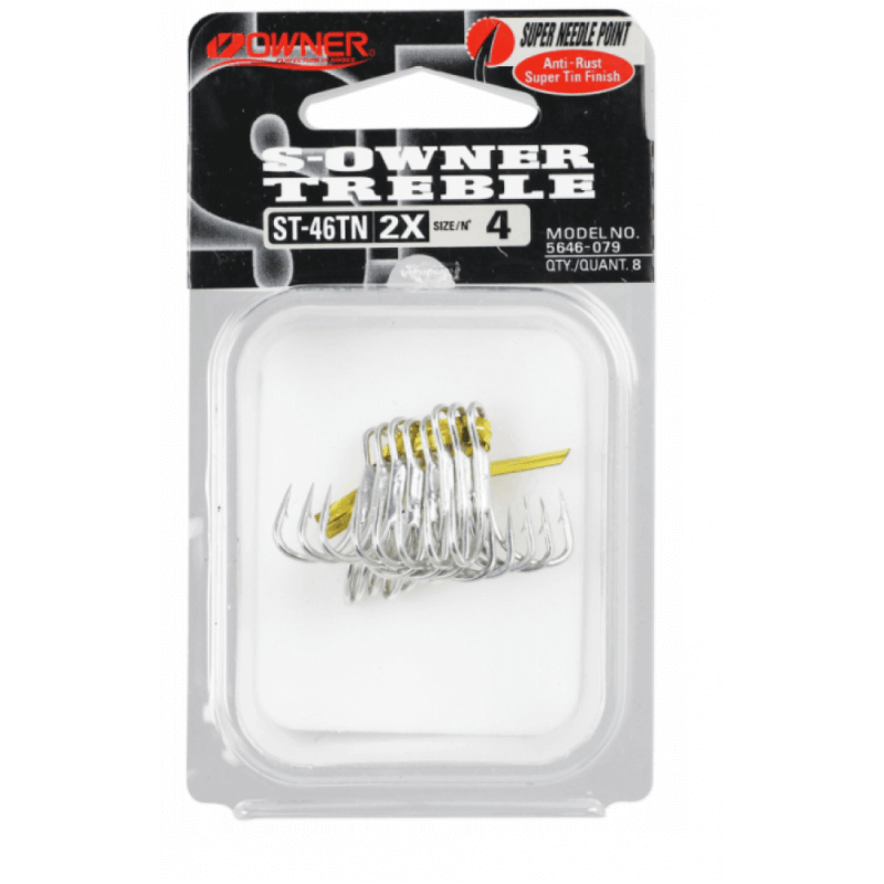 Treble Hooks Owner ST-46 TIN