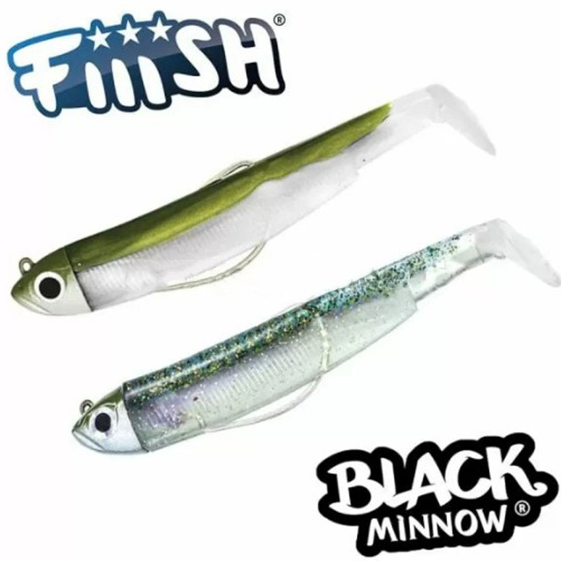 Fiiish Black Minnow No1 - 7cm 3g Double Combo