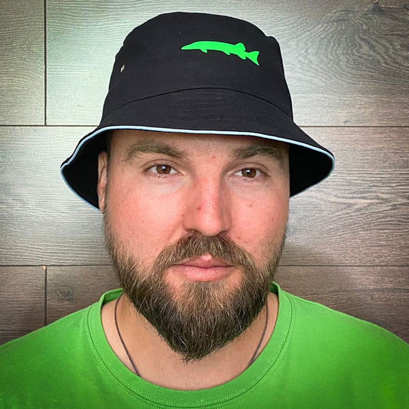 Twitch Fishing Bucket Hat - Pike/Black&Green