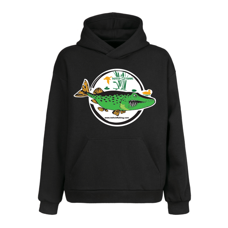 Hoodie PIKE EATS A DUCK
