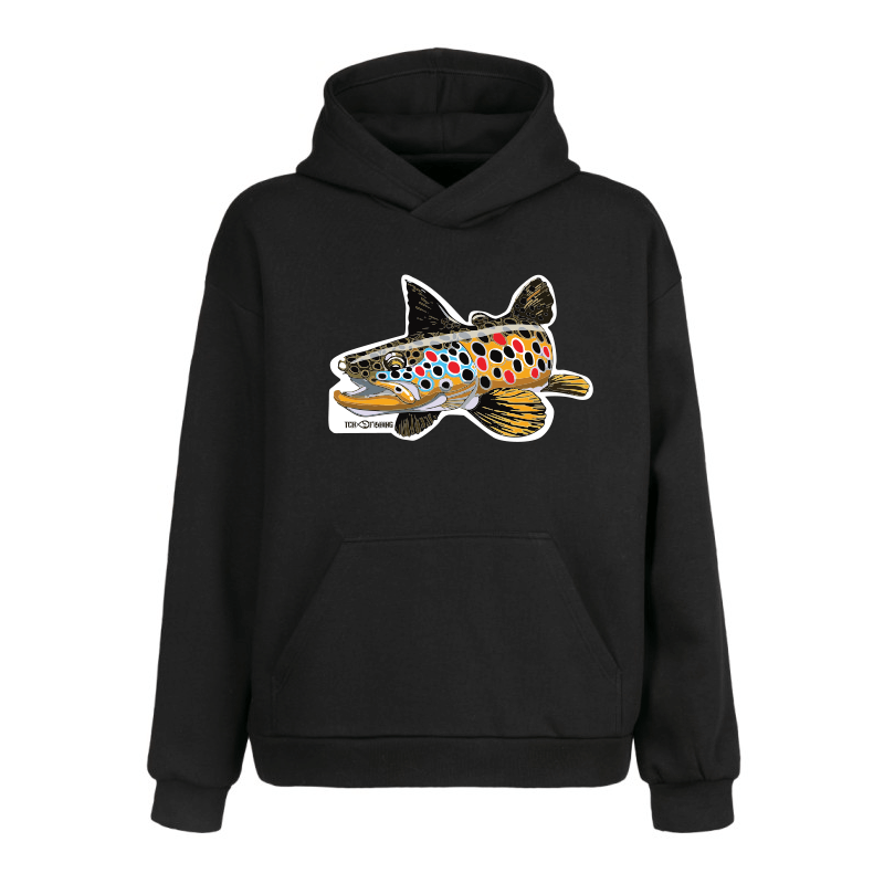 Hoodie BROWN TROUT v2