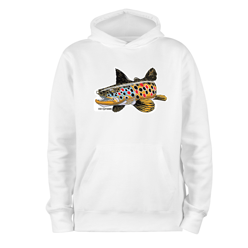 Hoodie BROWN TROUT v2