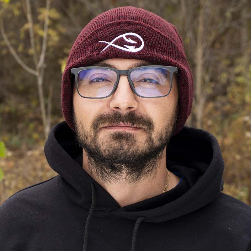 Twitch Fishing Hat Logo - Burgundy