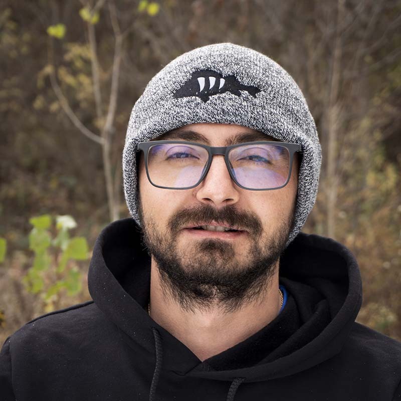 Twitch Fishing Hat Perch - Grey & Black