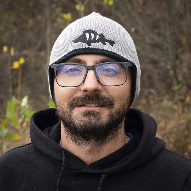 Twitch Fishing Hat Perch - Light Grey & Black