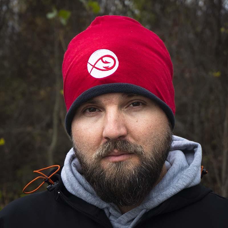 Twitch Fishing Hat Logo - Red with White Logo