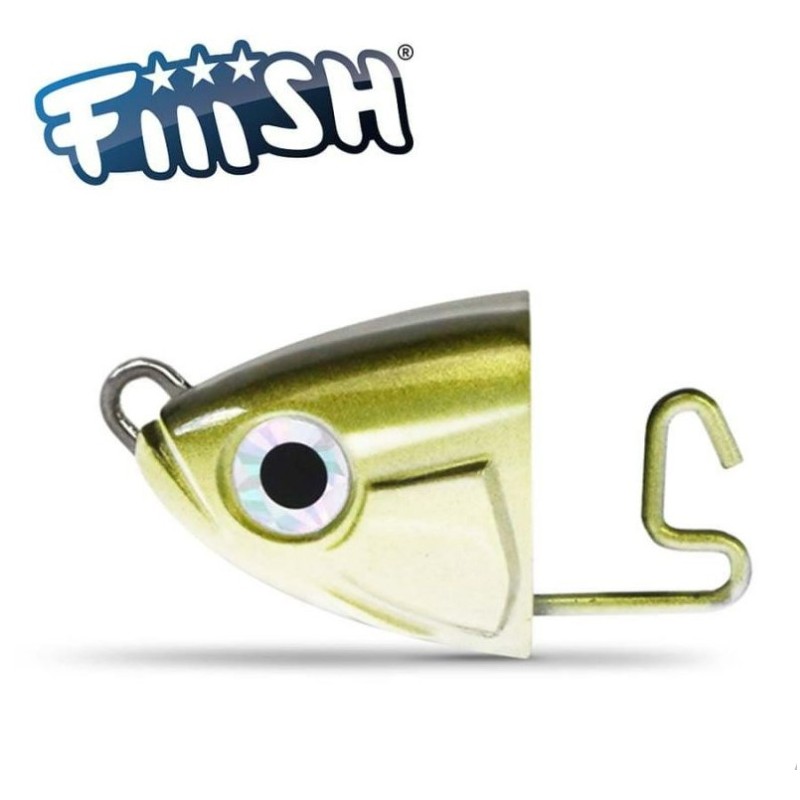 Fiiish Black Minnow No3 Jig Head 6g Shallow - Kaki