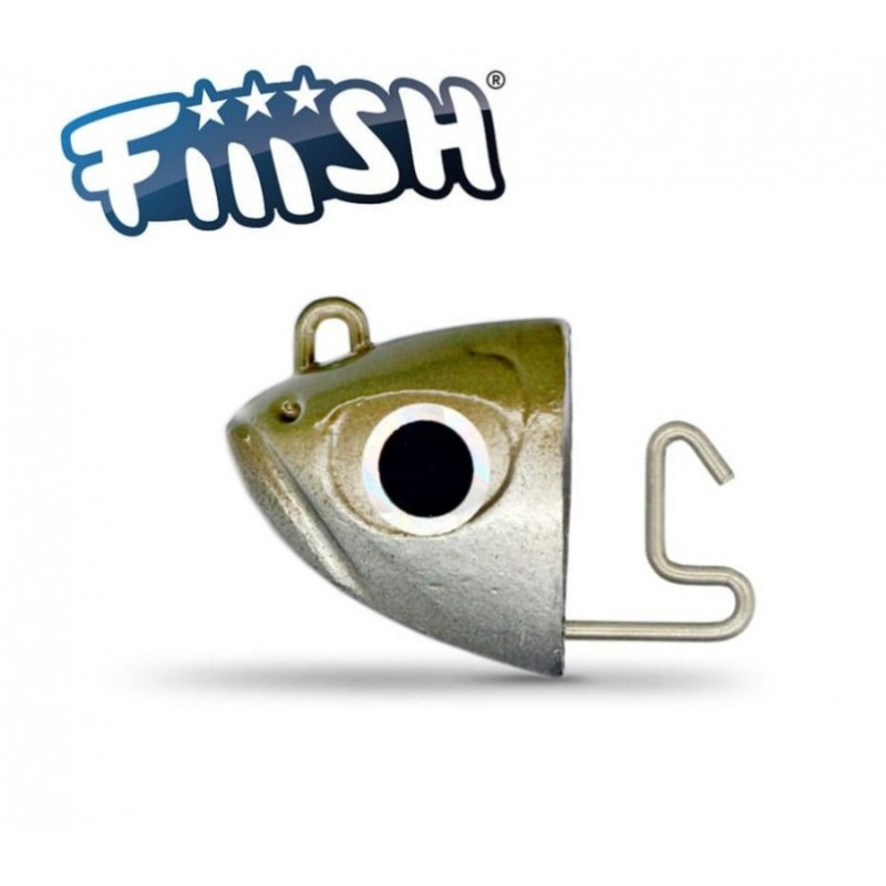 Fiiish Black Minnow No4 Jig Head 20g Shore - Kaki