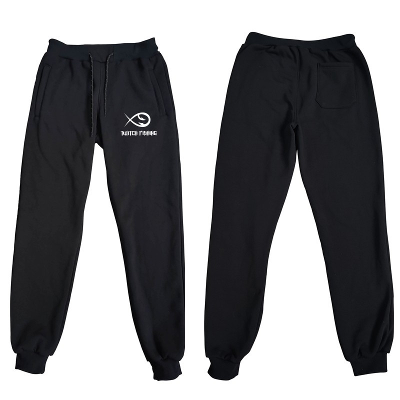 Twitch Fishing Joggers - White Logo