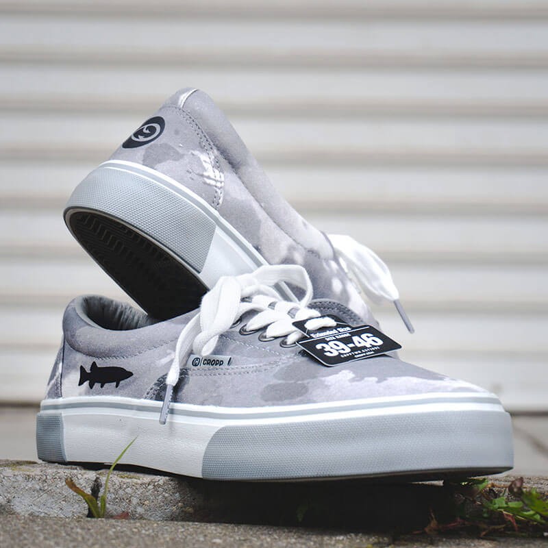 Twitch Fishing Limited Sneakers - Grey Camo Pike Logo