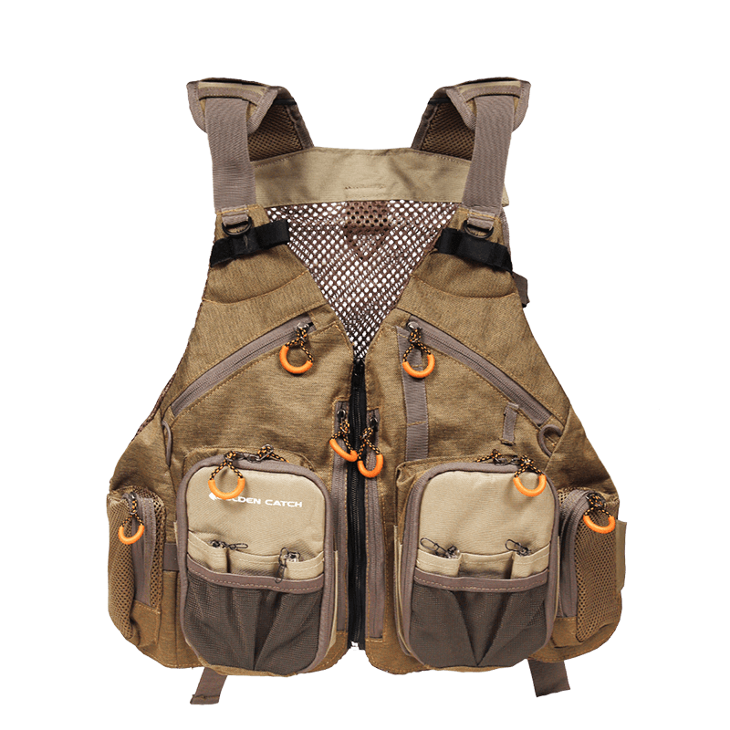 Golden Catch Fishing Vest - Beige