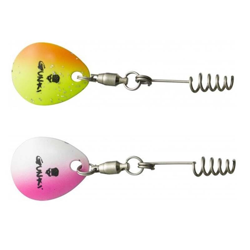 Gunki COLORADO PINK YELLOW - Spinner for soft baits