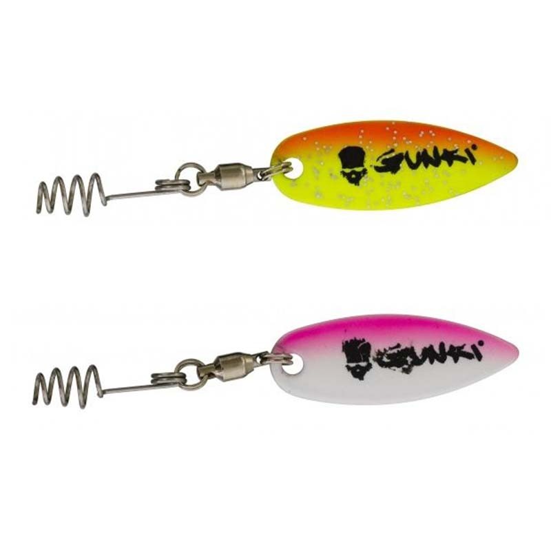 Gunki WILLOW PINK YELLOW - Spinner for soft baits