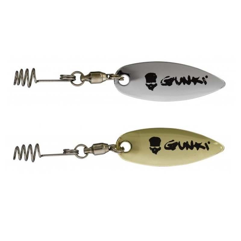 Gunki WILLOW GOLD SILVER - Spinner for soft baits
