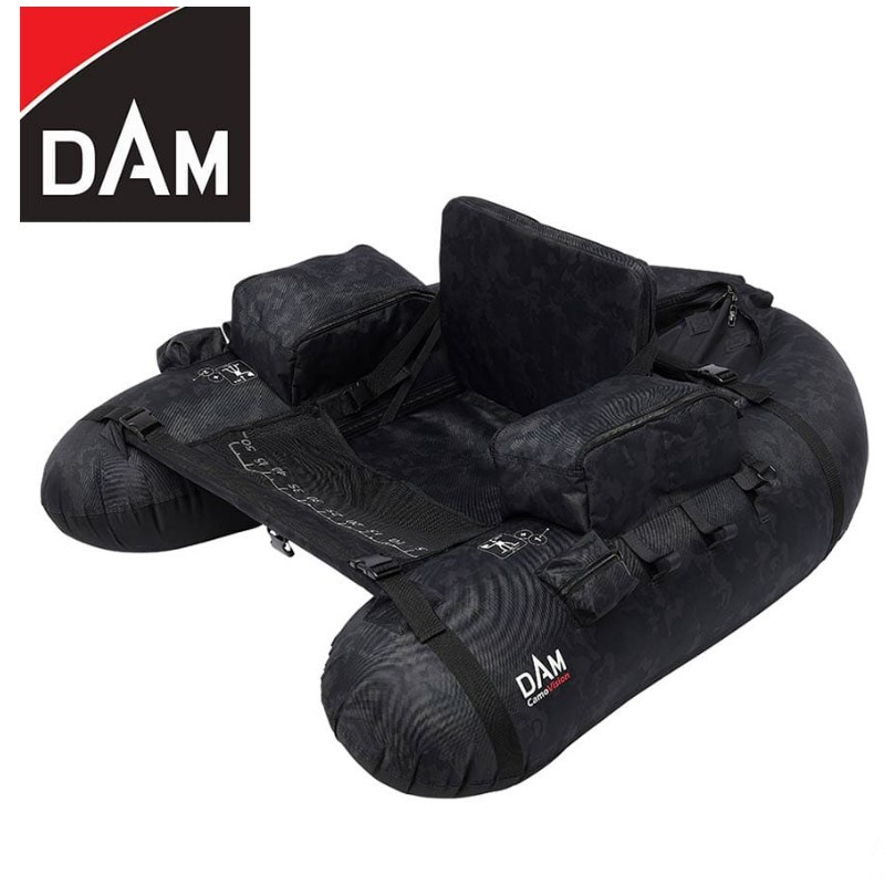 Dam Camovision Belly Boat Incl. Airpump 140x115cm