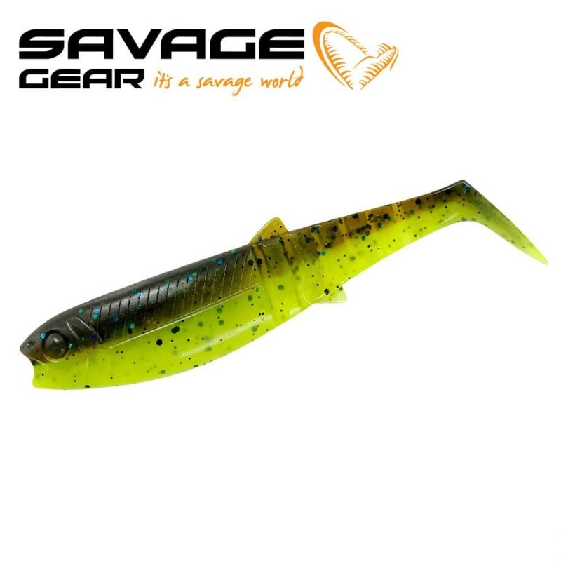 SG Cannibal Shad 20cm 80g Olive Hot Orange 1Pcs