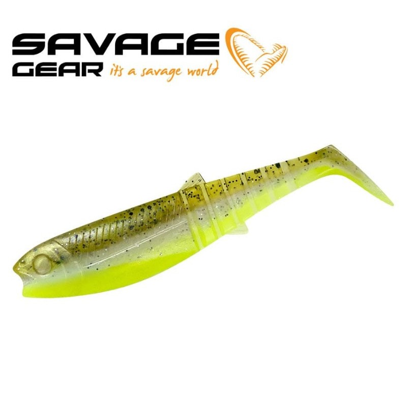 SG Cannibal Shad 20cm 80g Olive Hot Orange 1Pcs