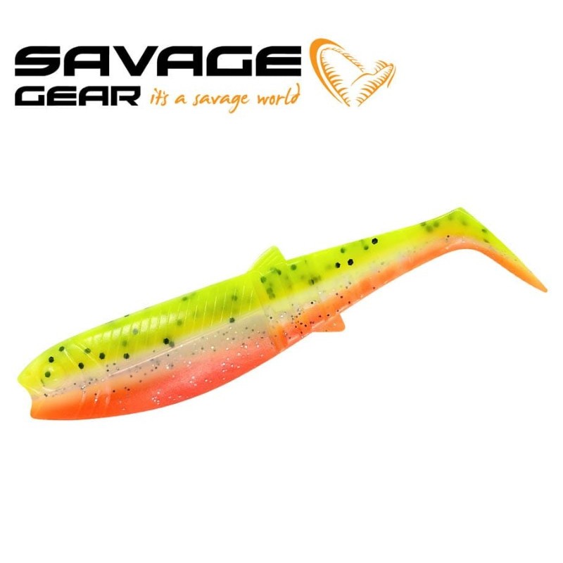 SG Cannibal Shad 20cm 80g Olive Hot Orange 1Pcs