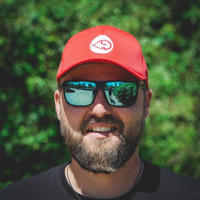Twitch Fishing FlexFit Hat - Logo - Red