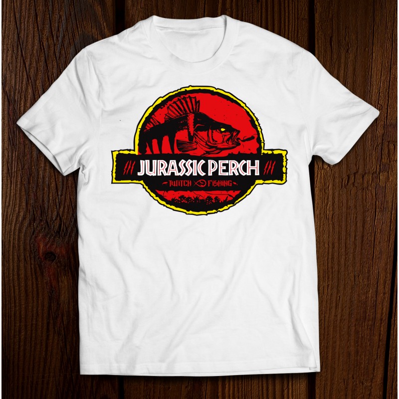 Рибарска тениска Jurassic Perch + Подарък стикер