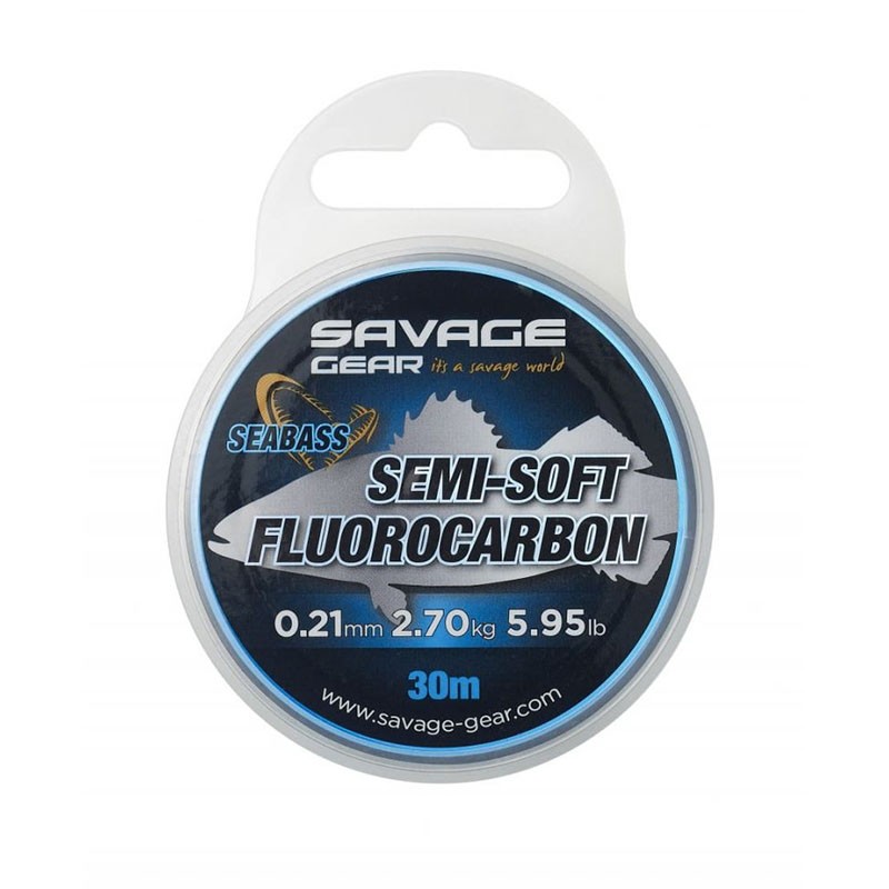 Savage Gear Semi Soft Fluorocarbon Seabass 30m