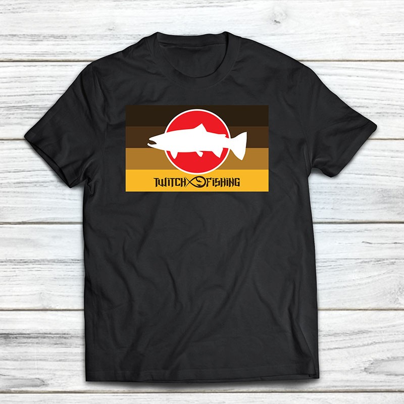 T-SHIRT TROUT FLAG