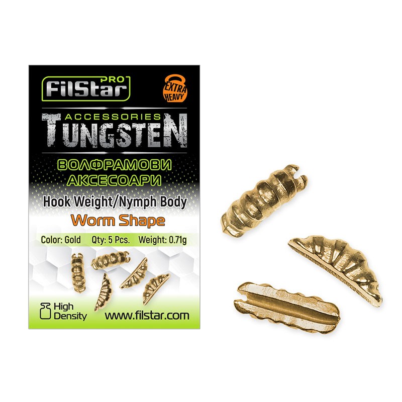 Filstar Hook WeightNymph Body - Worm Shape